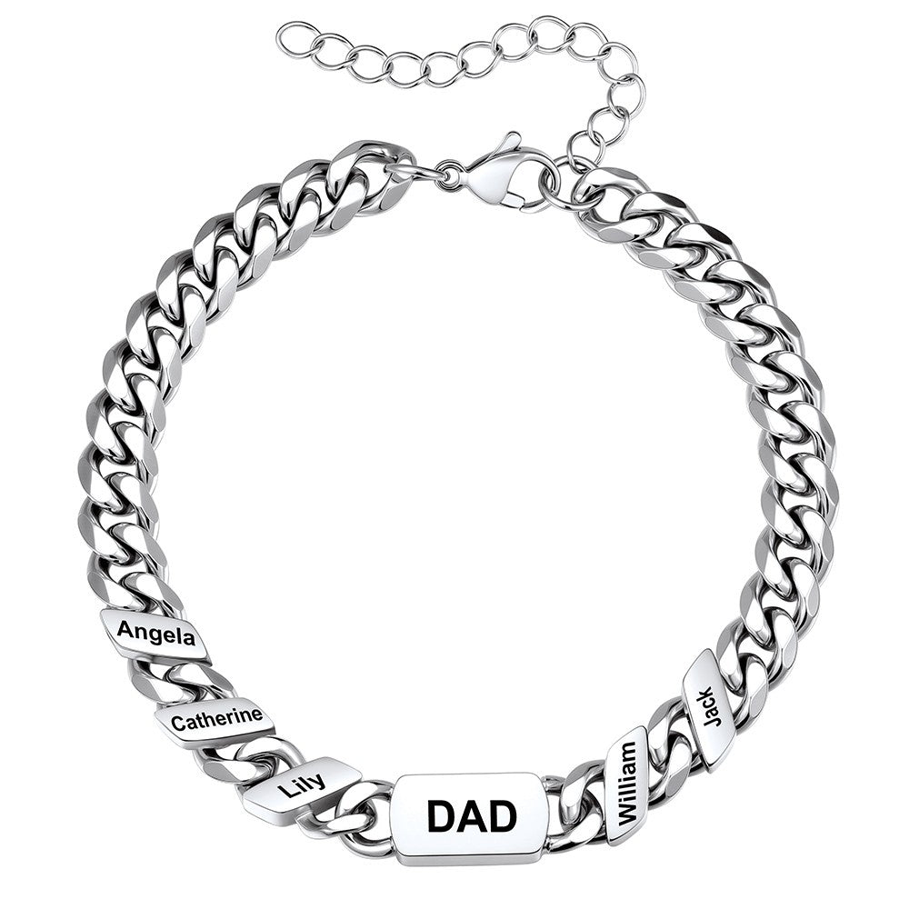 5 Names Cuban Chain Bracelet