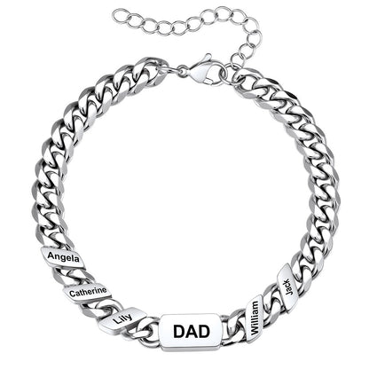 5 Names Cuban Chain Bracelet