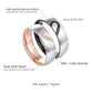 Personalized Heart Matching Promise Rings for Couple