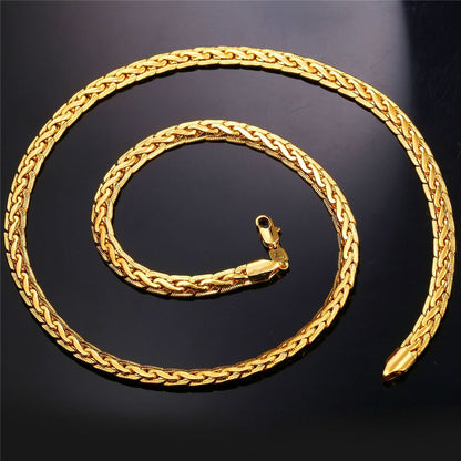 6MMLink Chain Necklace Gold Plated