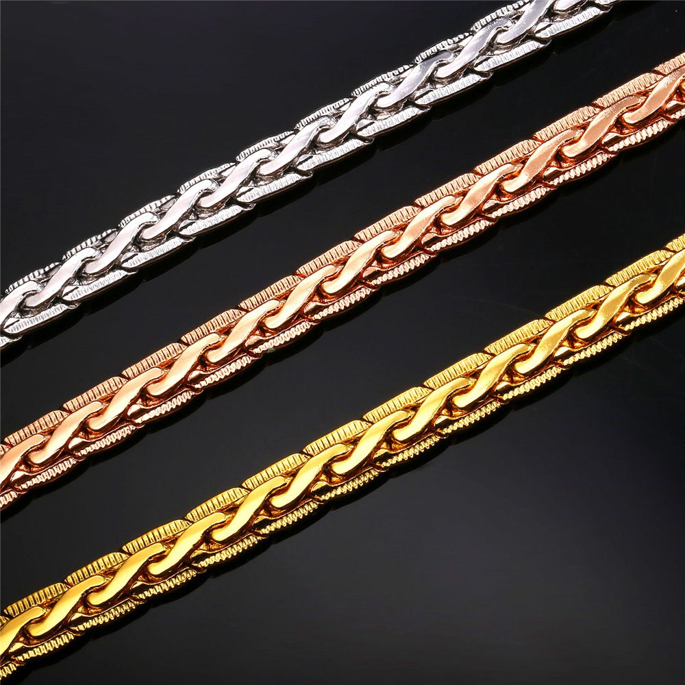 6MMLink Chain Necklace in different color