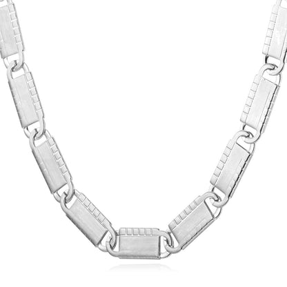 6MM Chain Link Necklace in Stainless Steel