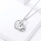 ⚡Flash Sale 925 Sterling Silver Forever Love Heart Necklace