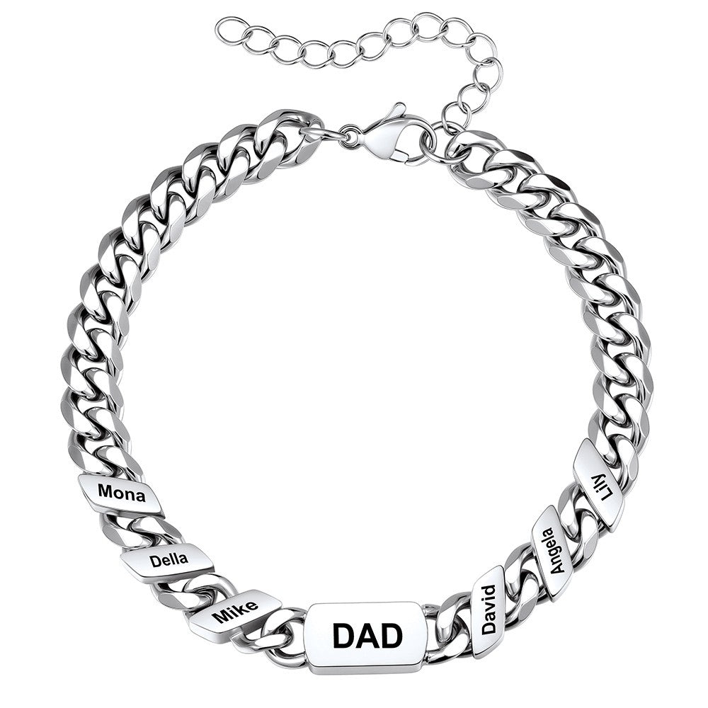 6 Names Cuban Chain Bracelet