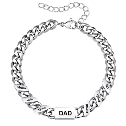 6 Names Cuban Chain Bracelet