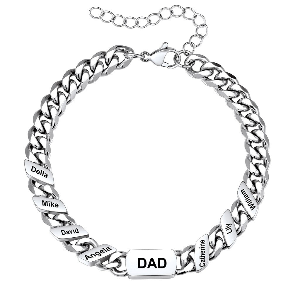 7 Names Cuban Chain Bracelet