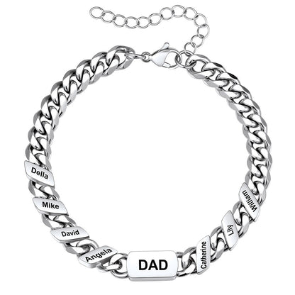 7 Names Cuban Chain Bracelet