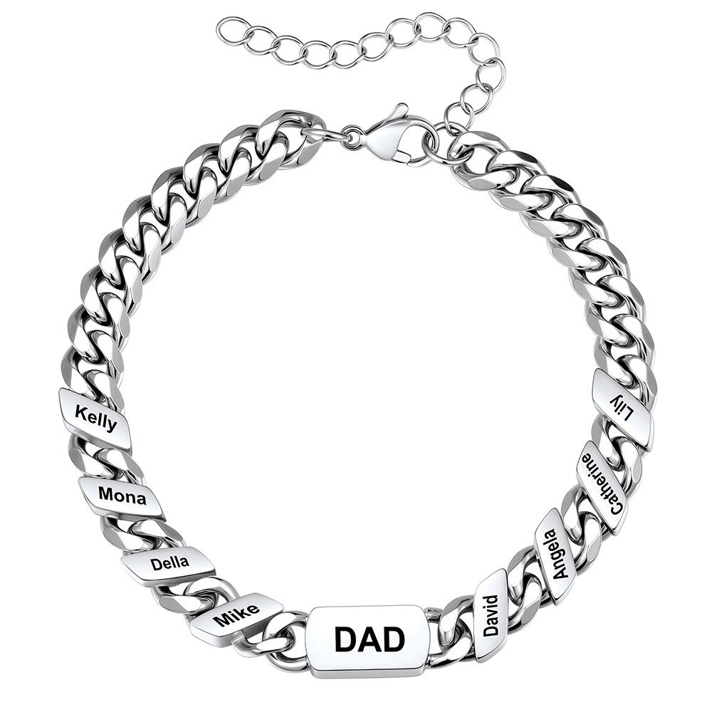 8 Names Cuban Chain Bracelet