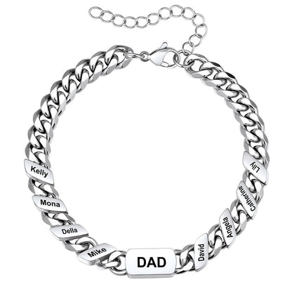 8 Names Cuban Chain Bracelet