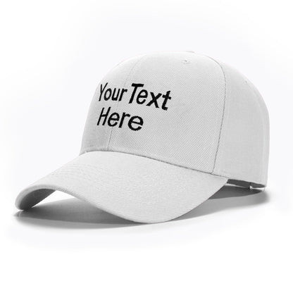 Custom Hat Baseball Cap with Embroidery Text