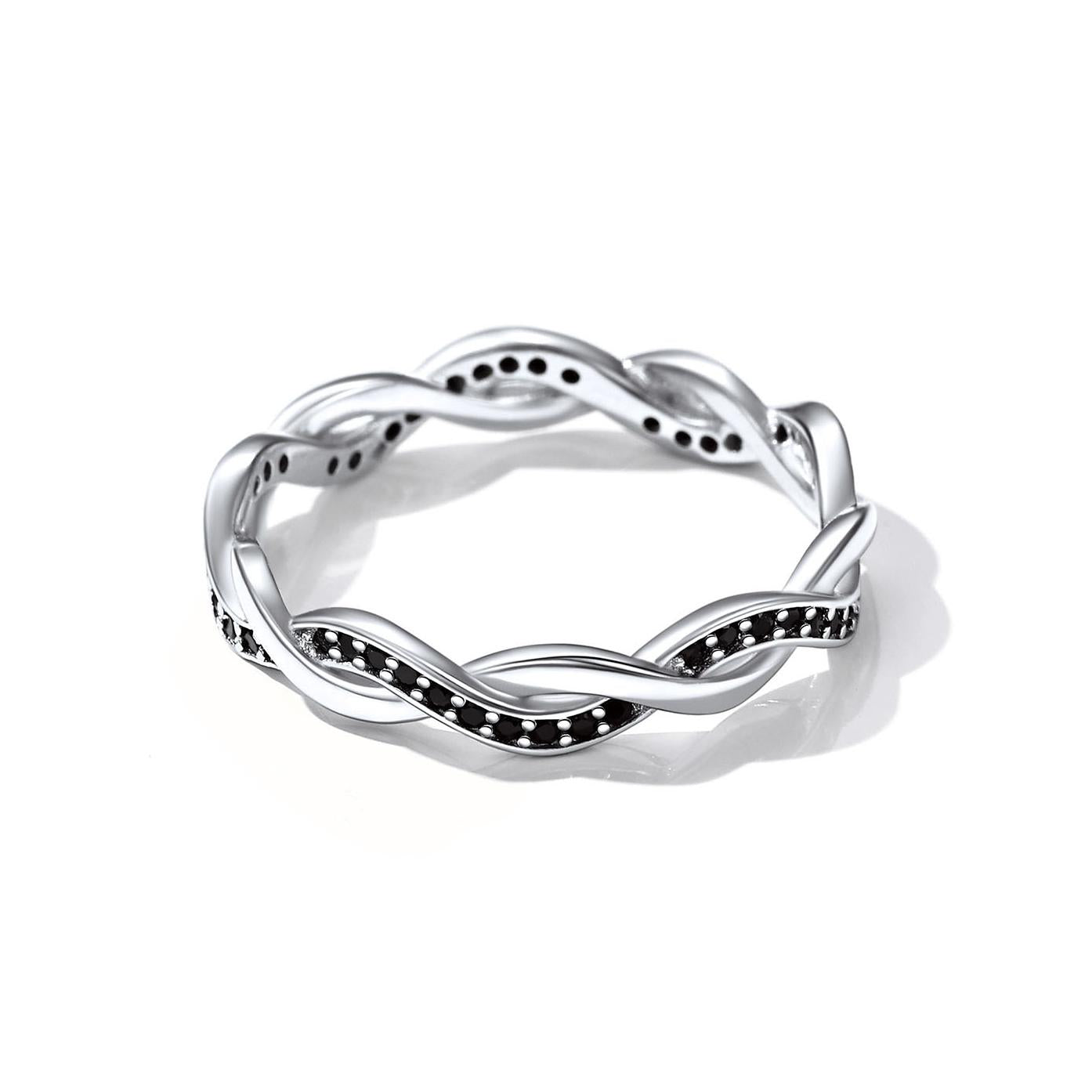 Stamped deals 925 Silver Twisted Eternity Ring