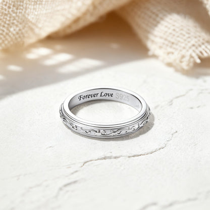 925 Sterling Silver Celtic Knot Anxiety Fidget Ring