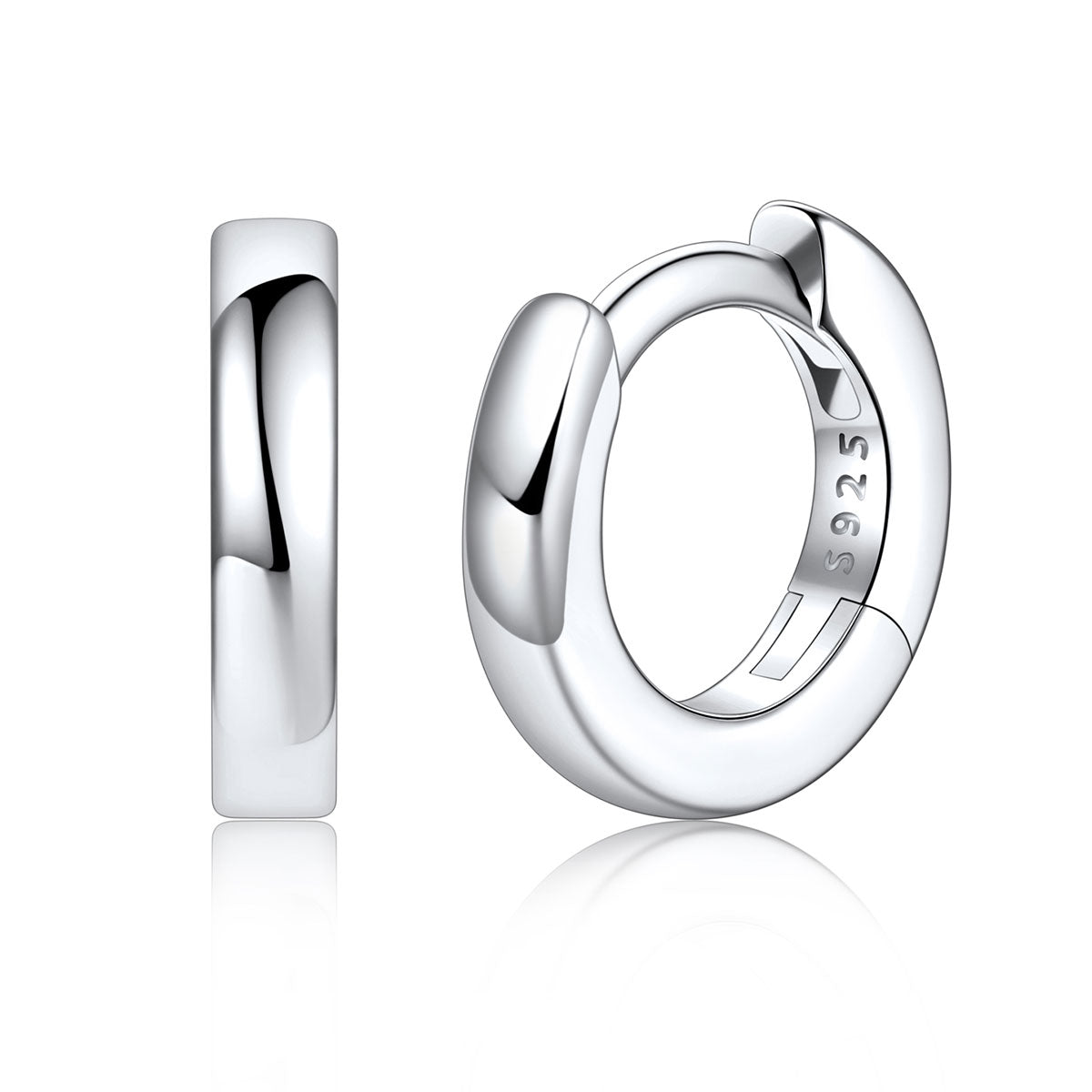 925 Sterling Huggie Earrings