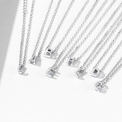 925 Sterling Silver Initial Anklets with different initial