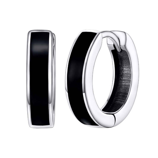 925 Sterling Silver Tiny Huggie Hoop Earrings for Men Women