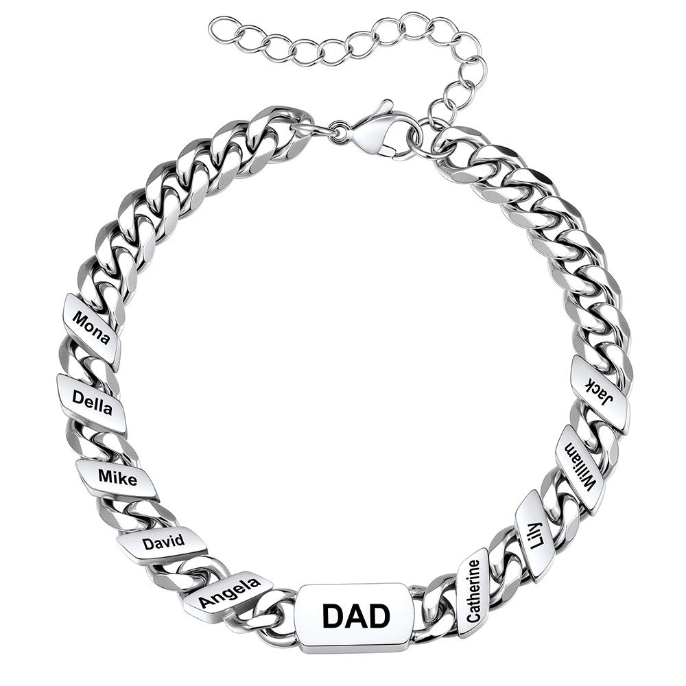 9 Names Cuban Chain Bracelet