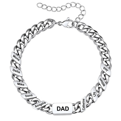 9 Names Cuban Chain Bracelet