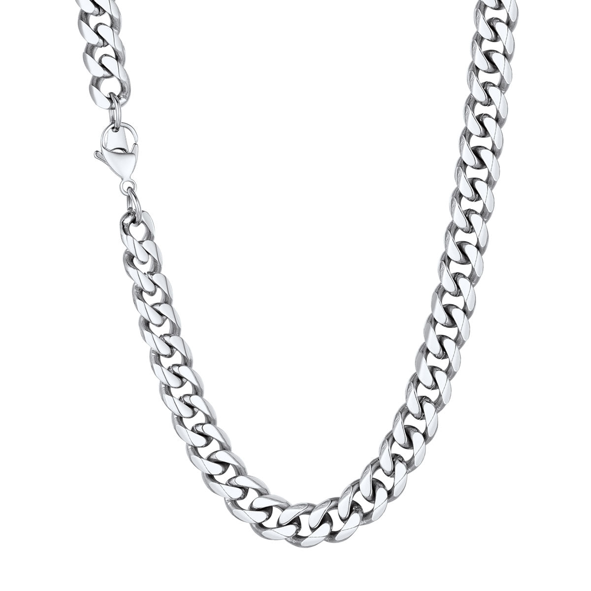 9mm Cuban Chain Necklace Stainless Steel