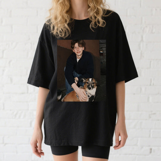 A Woman Wearing Personalized Picture T-Shirts