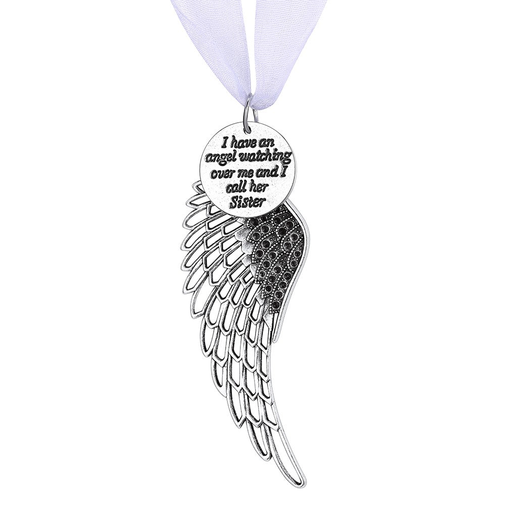 Angel Wing Christmas Ornaments Sister