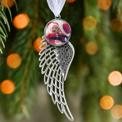 Angel Wing Photo Christmas Ornaments 