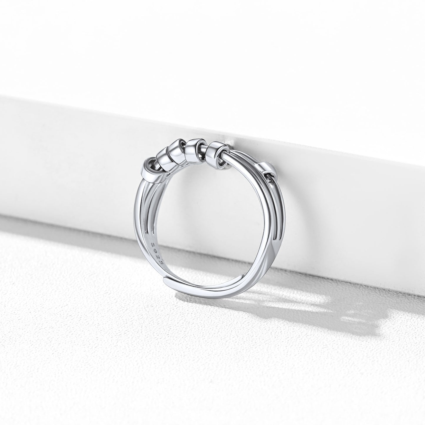 Anti Anxiety Fidget Rings for Women in Sterling Silver