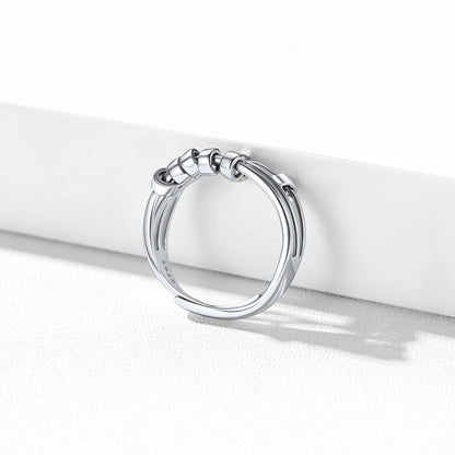 Anti Anxiety Fidget Rings for Women in Sterling Silver