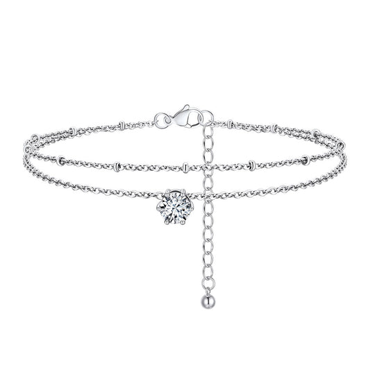 April Birthstone Anklet UA30331