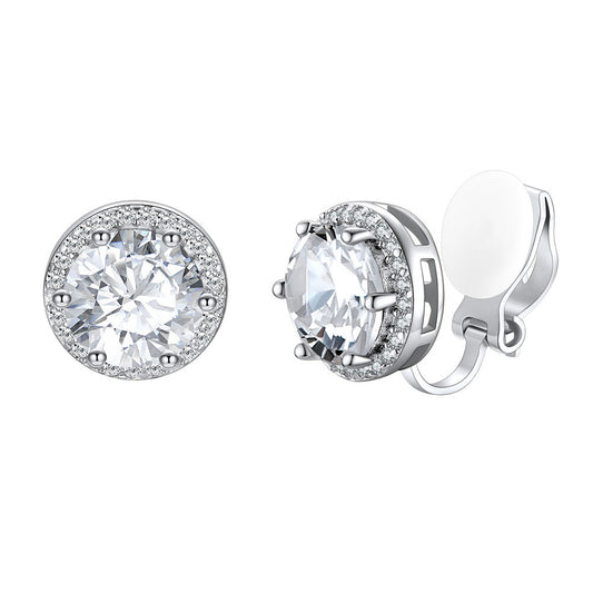 April Birthstone Non-Pierced Clip-on Earrings