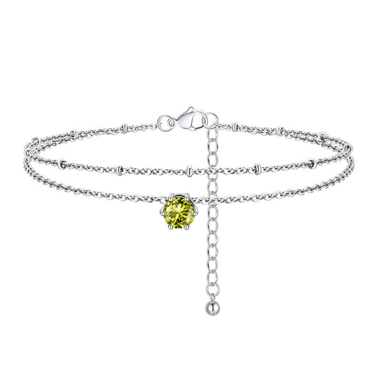 August Birthstone Anklet UA30331