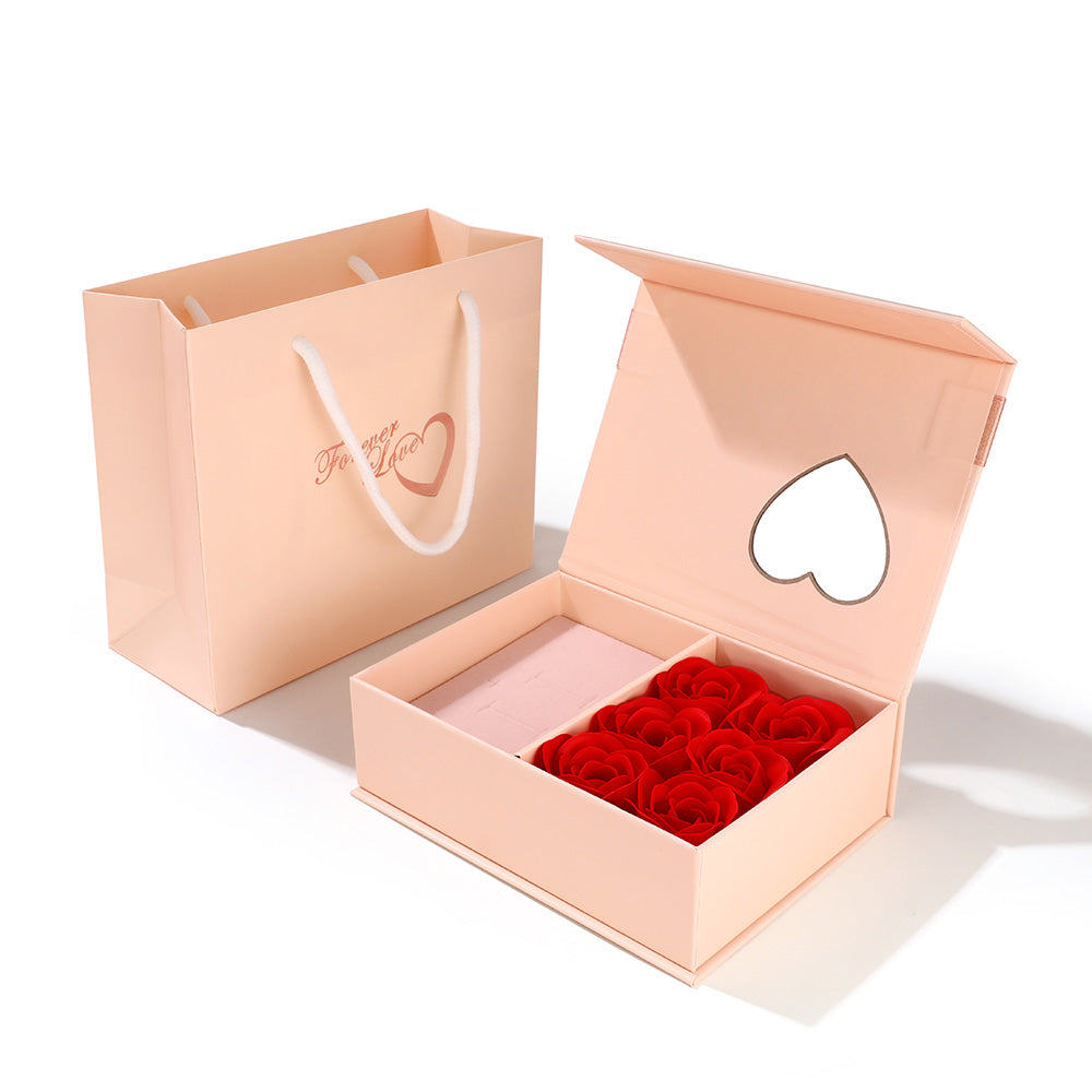 Rose Gift Box Jewelry Case