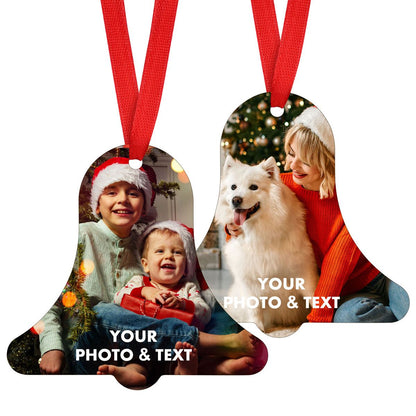 Personalized Photo Christmas Ornaments for Family Lover