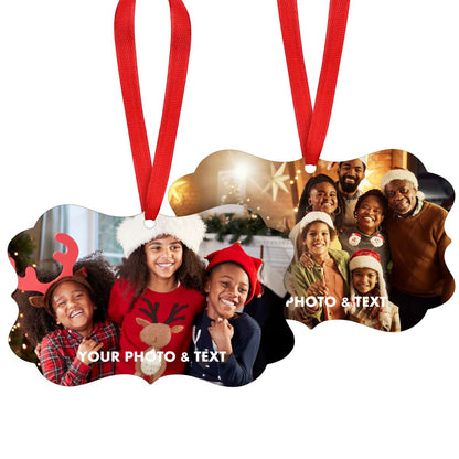 Personalized Photo Christmas Ornaments for Family Lover