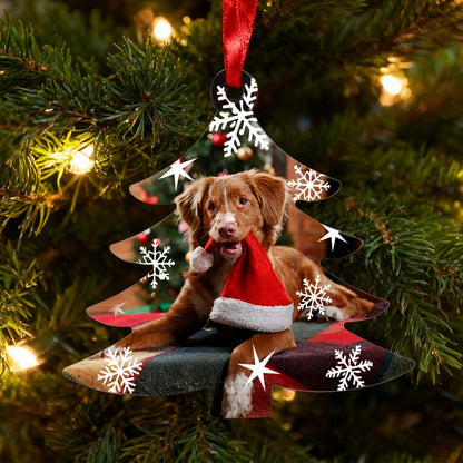 Personalized Photo Christmas Ornaments with Snowflake