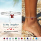 Butterfly anklet for daughter