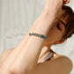 Bracelet personnalisé avec pierre de naissance en chaîne cubaine pour femme