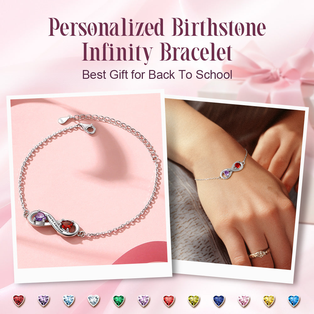 Birthstone Infinity Bracelet