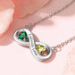 Personalized Name Birthstone Infinity Pendant Necklace