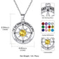 925 Sterling Silver North Star Compass Necklace