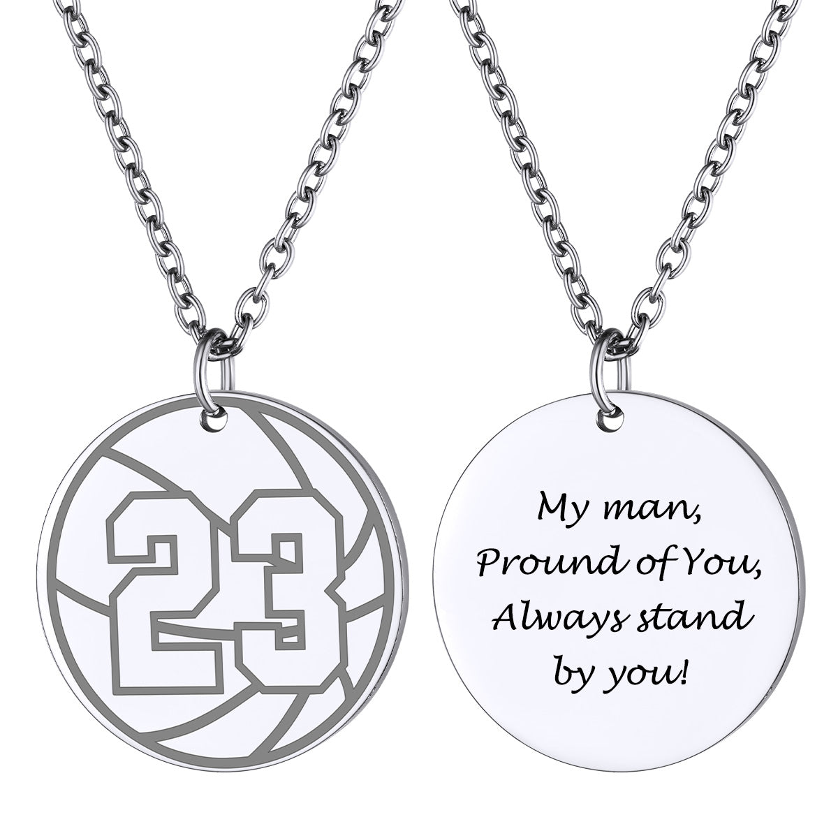 Basketball Sport Necklaces Jersey Number Necklace Gold Plated