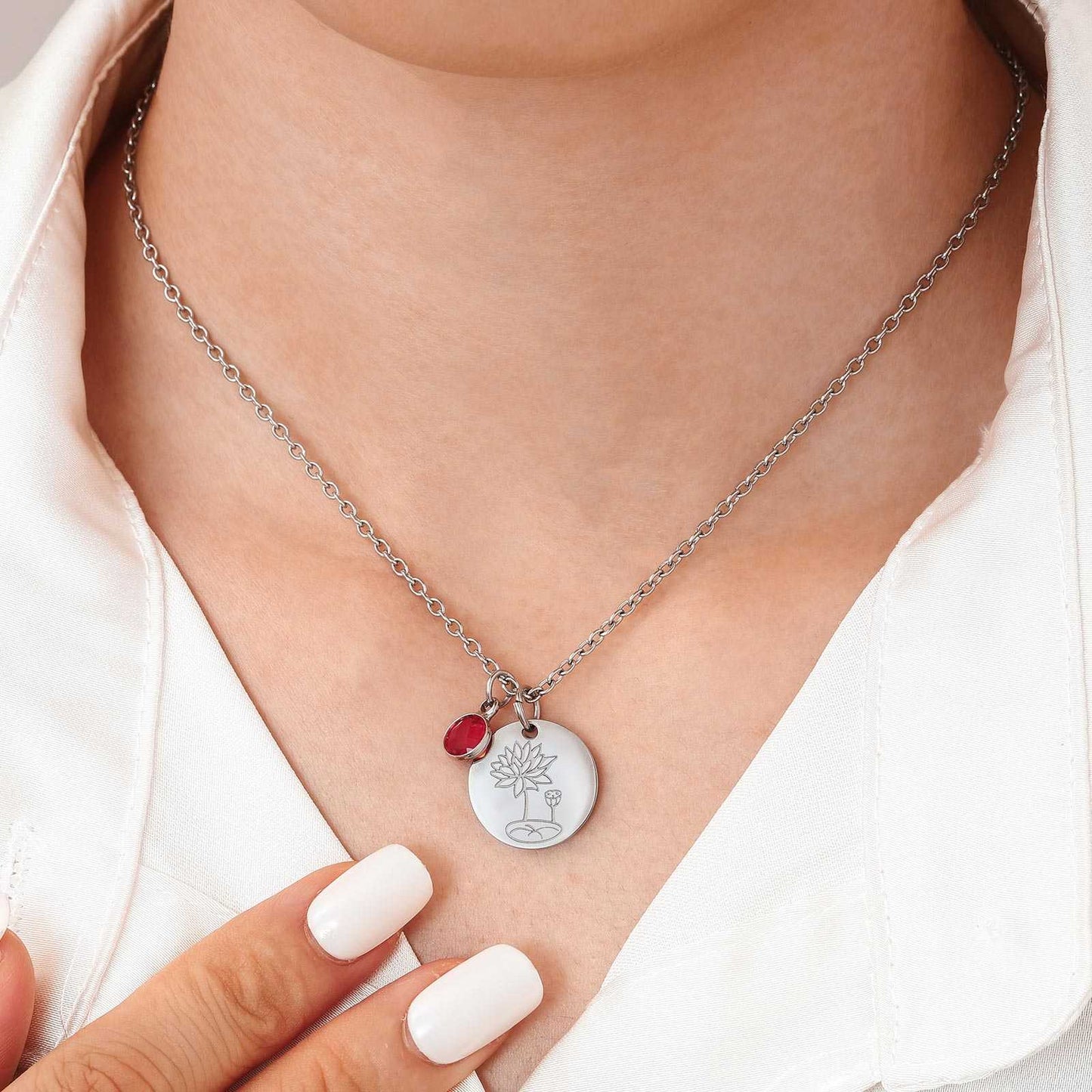 Birthstone Coin Necklace