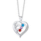 Birthstone Heart Necklace