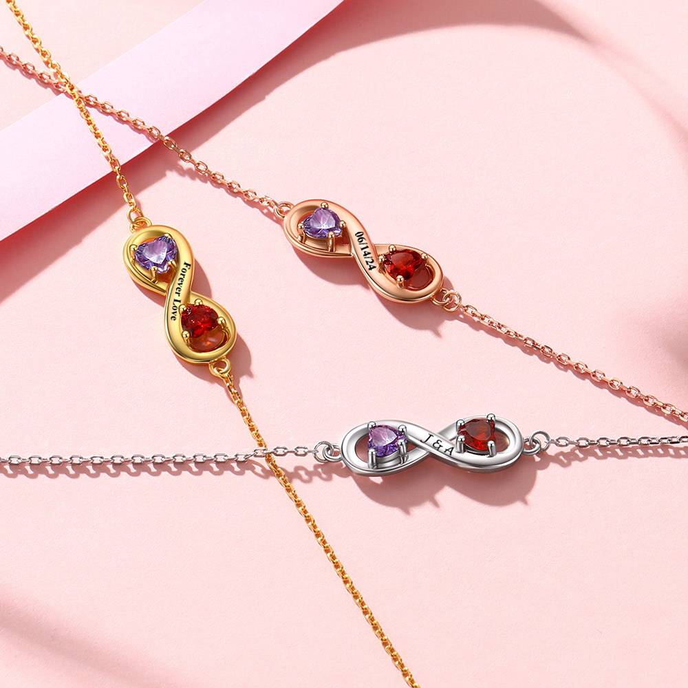 Birthstone-Infinity-Necklace women