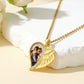 Birthstonesjewelry Angel Wings Heart Necklace Gold