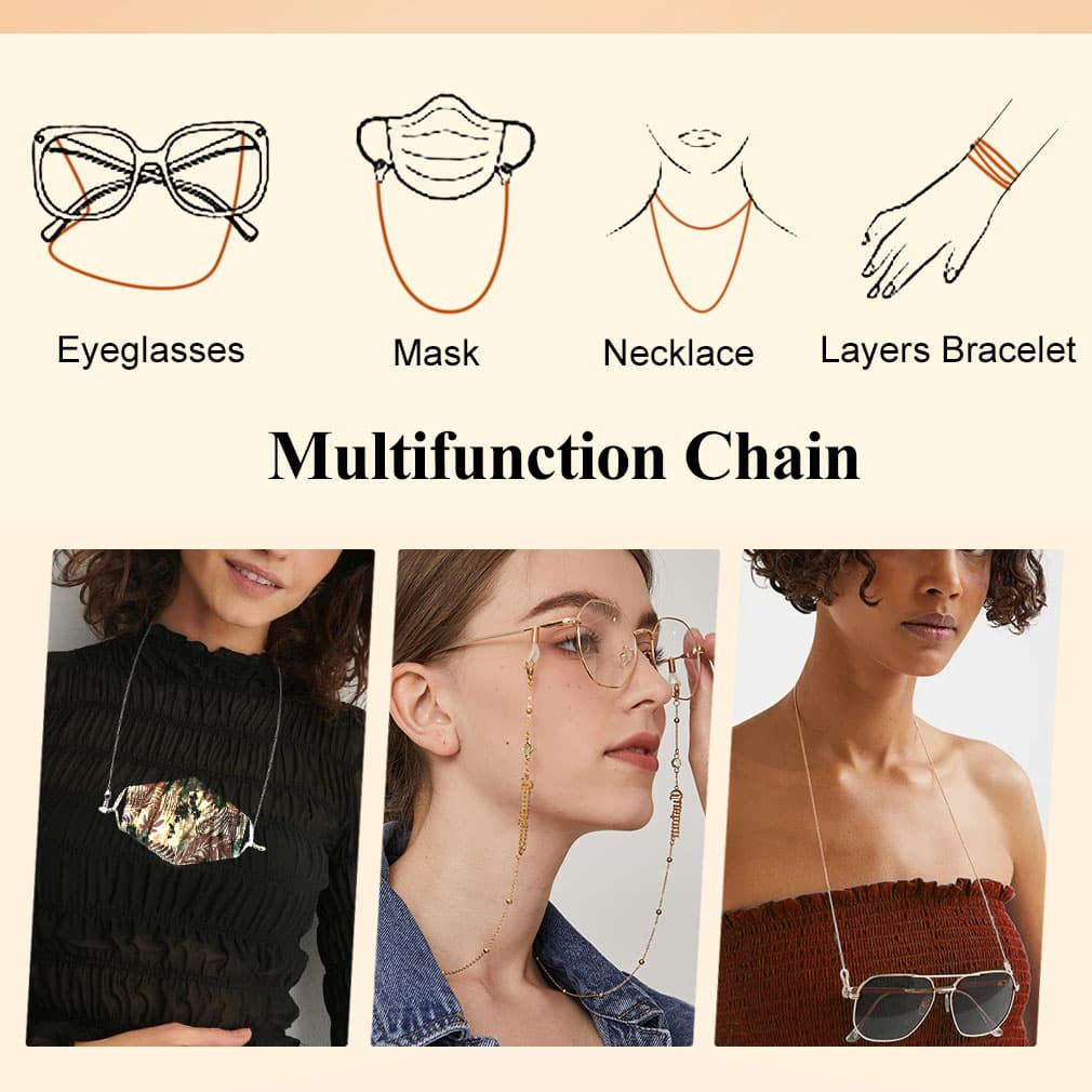 Birthstonesjewelry Birthstone Glasses Chain Steel