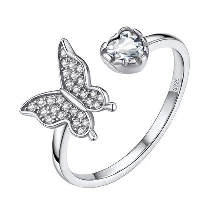  Birthstonesjewelry Butterfly Birthstone Ring April Diamonds