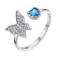  Birthstonesjewelry Butterfly Birthstone Ring December Blue Topaz