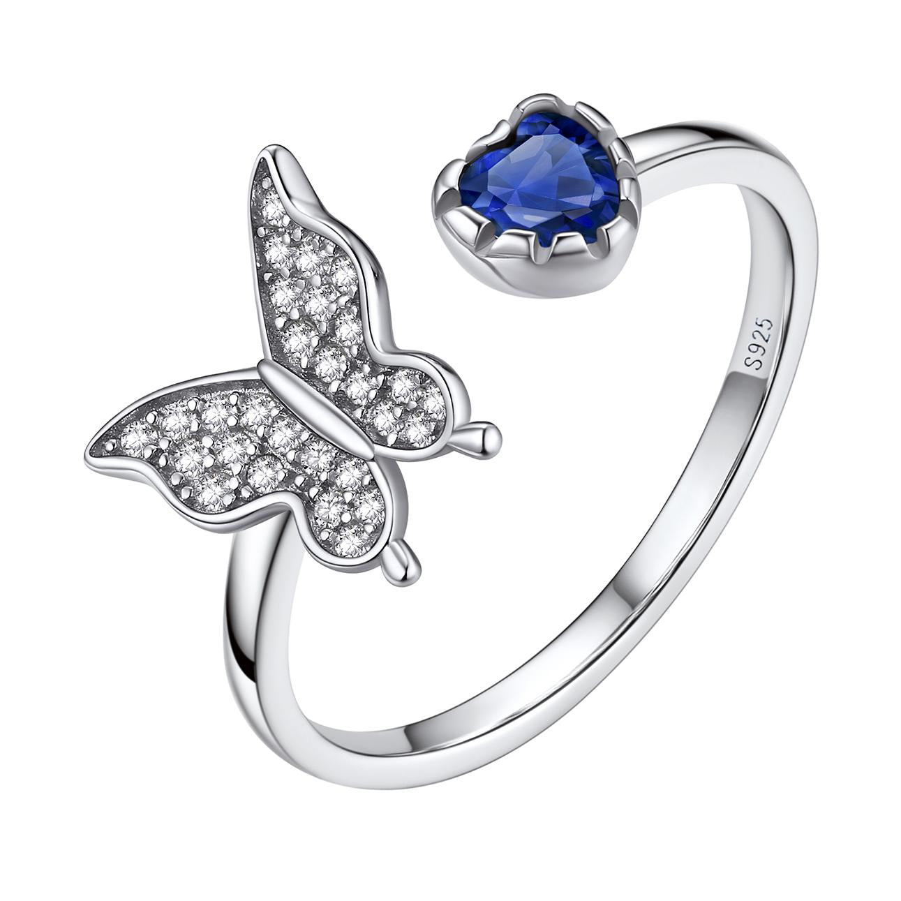 Birthstonesjewelry Butterfly Birthstone Ring September Sapphire