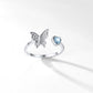 Birthstonesjewelry Butterfly Birthstone Ring blue