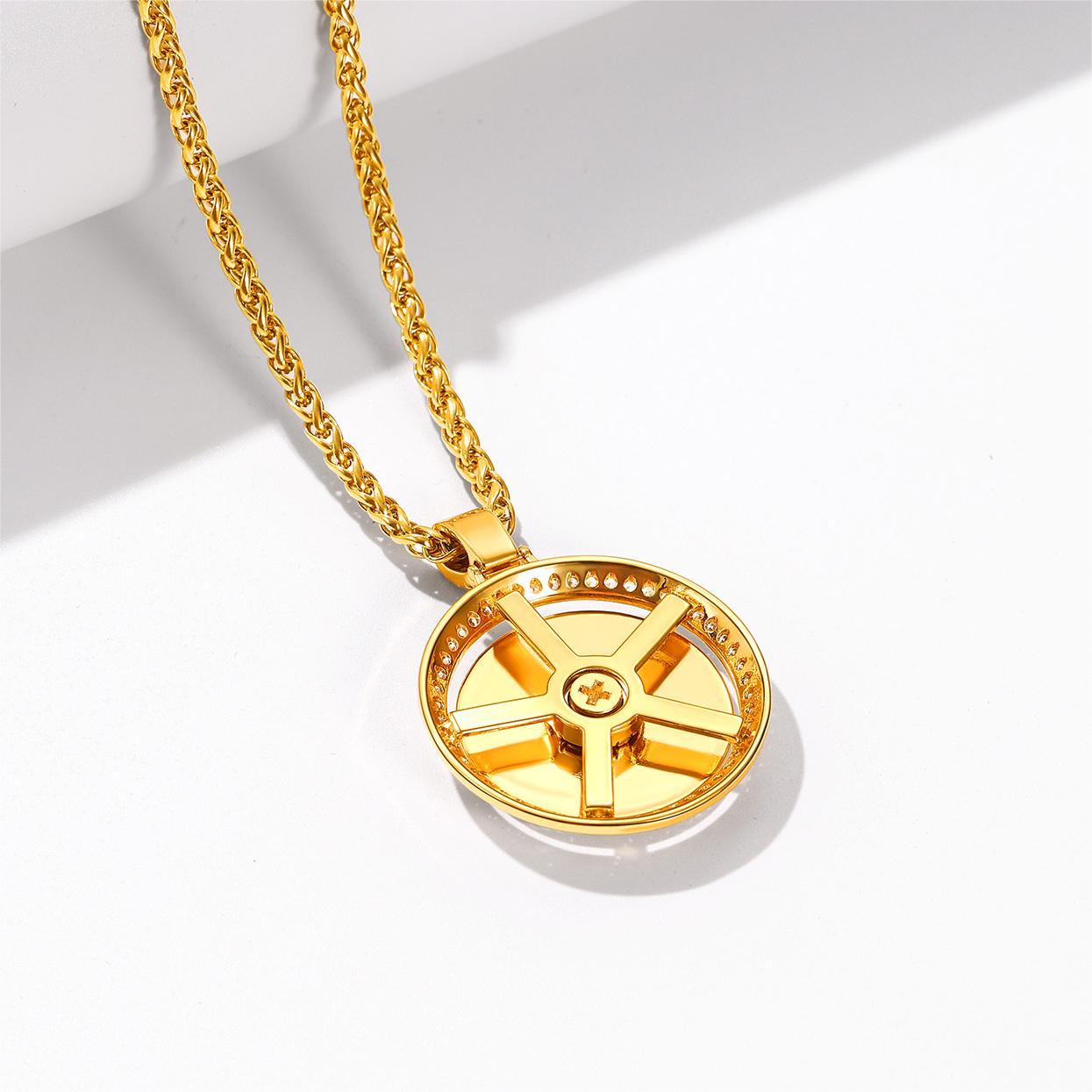 Birthstonesjewelry Customized Spinner Pendant Necklace